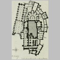 Mont-Saint-Michel, plan Corroyer, Edouard, 1837-1904 Gaucherel, Leon (Wikipedia).jpg